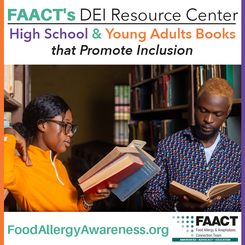 Books that promote inclusion - FAACT DEI Graphic